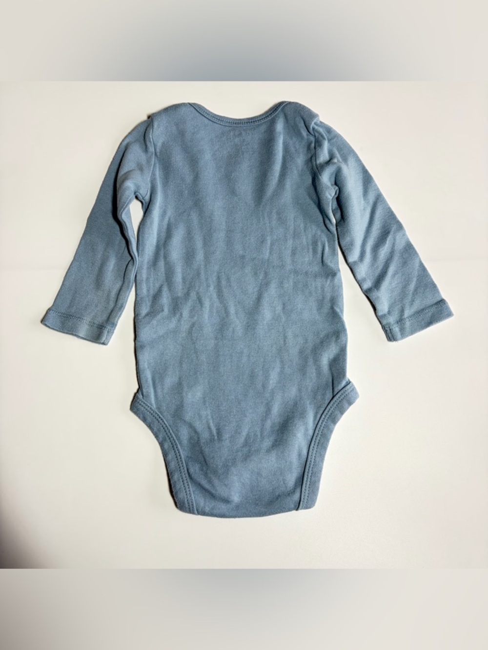 Bundle of Baby Shirts Tops Onesies Size 9 Months Carter’s Blue Fleece Winter - Picture 16 of 16